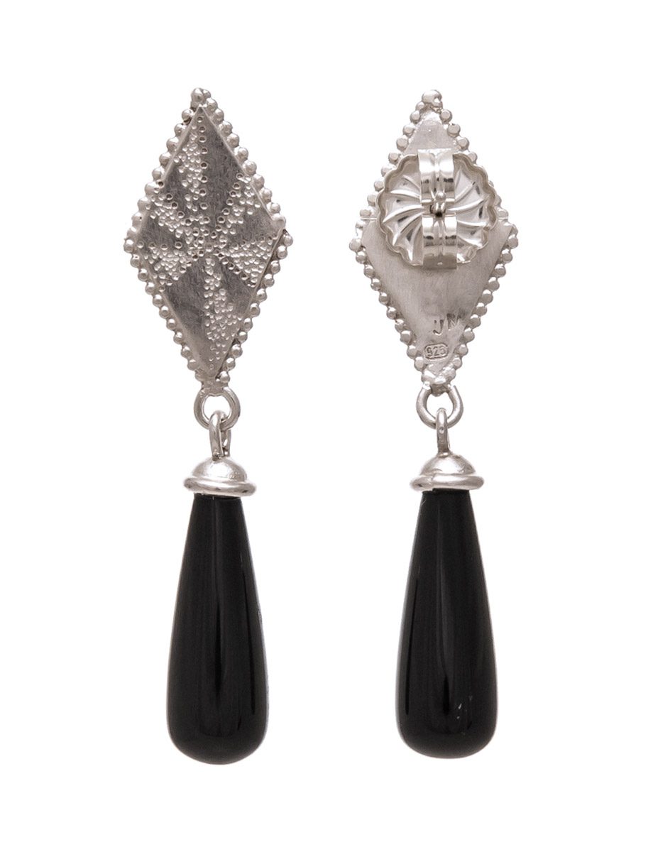 Black 2024 star earrings