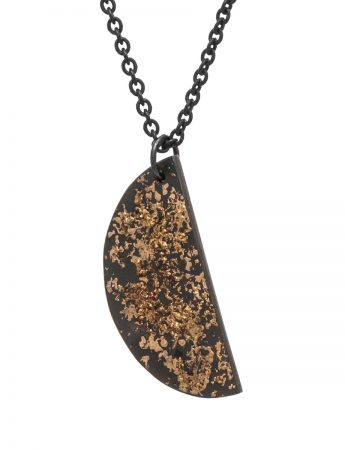 Galaxy Planet Pendant Necklace – Oxidised