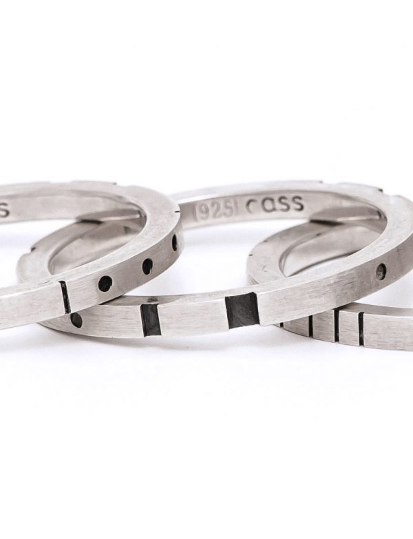 Metropolis Four Stack Ring – Silver