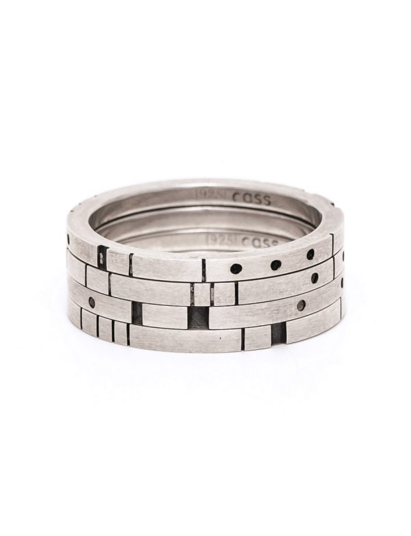 Metropolis Four Stack Ring – Silver