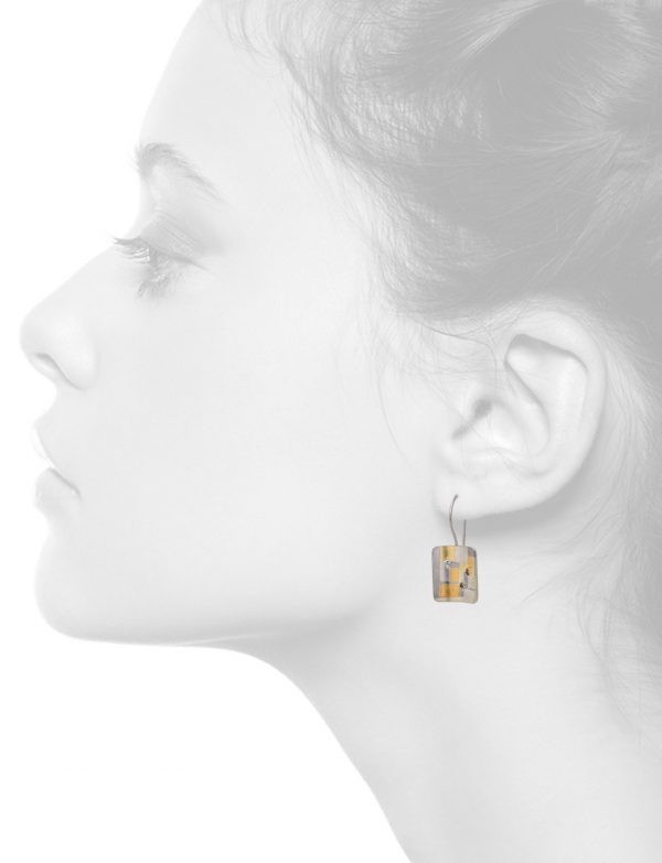 Diamond Shared Terrain Earrings – Rectangular