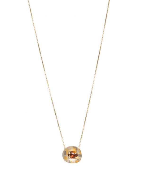 Oval Sunset Terrain Pendant – Tourmaline