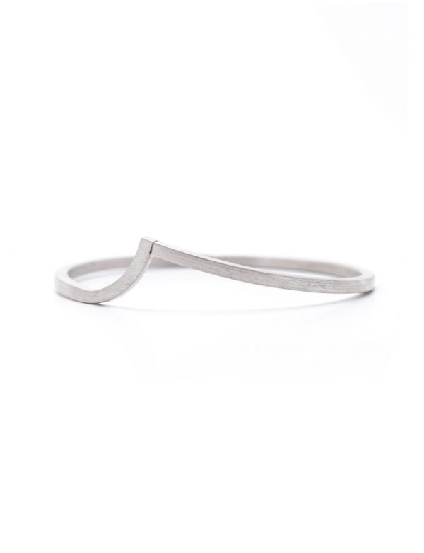 Contour Bangle – Silver