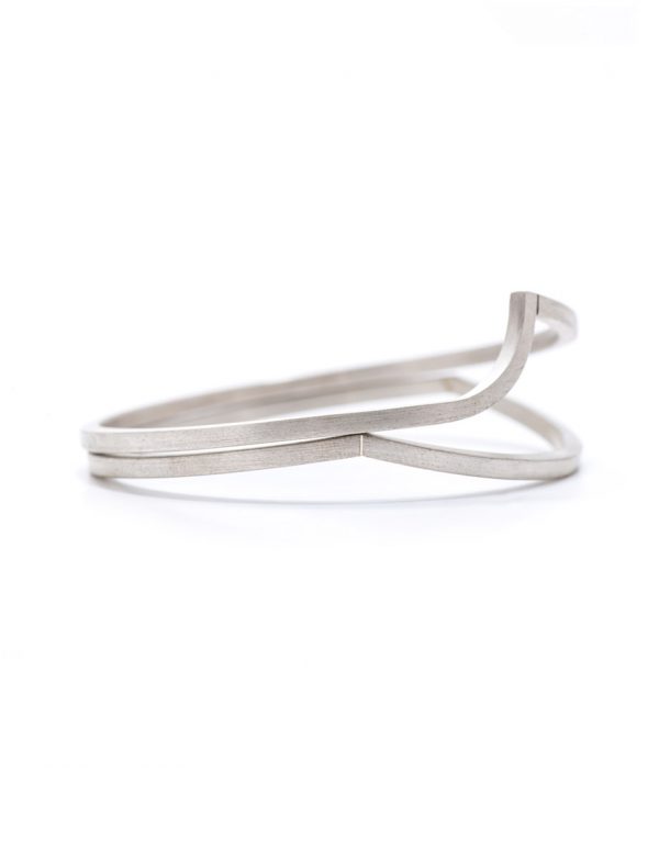 Contour Bangle – Silver