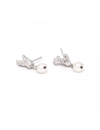 Coral Stud Earrings – Freshwater Pearl