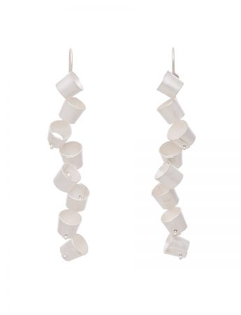 Long Foxglove Earrings – Silver