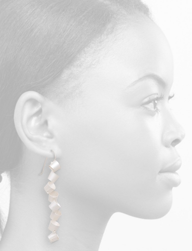 Long Foxglove Earrings – Silver