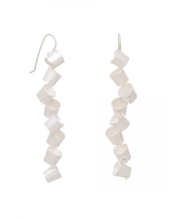 Long Foxglove Earrings – Silver