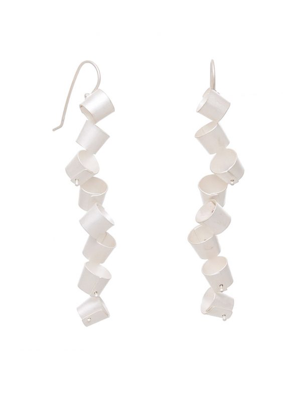 Long Foxglove Earrings – Silver