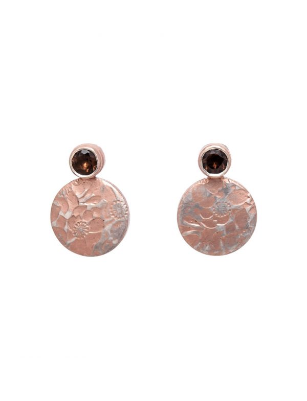 Flower Stud Earrings – Quartz