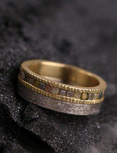 Raw Diamond Gold Palladium Eternity Ring - Todd Reed - Instamood