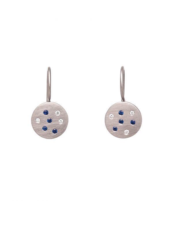 Sapphire Speckled Earrings
