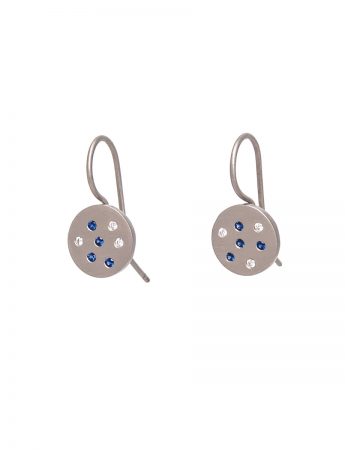 Sapphire Speckled Earrings