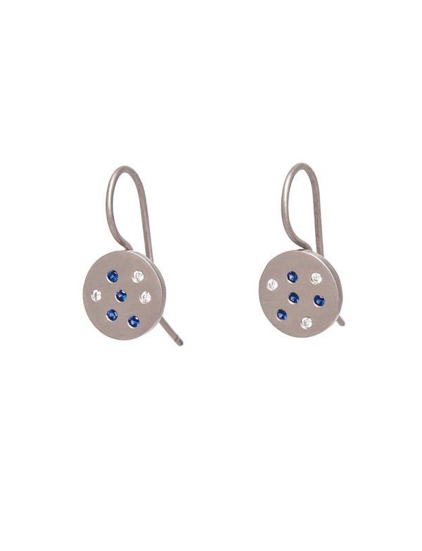 Sapphire Speckled Earrings