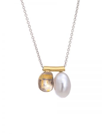 Shared Terrain Pearl Pendant Necklace