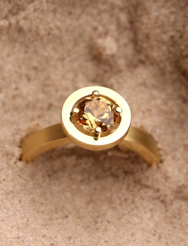Yellow Australian Sapphire Ring