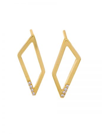 Gradient Diamond Earrings – Yellow Gold