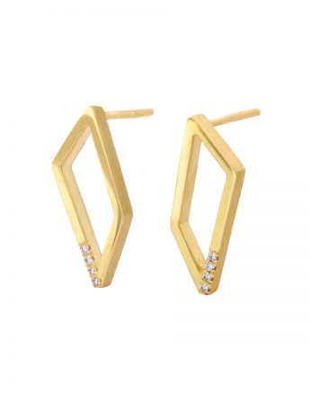 Gradient Diamond Earrings – Yellow Gold