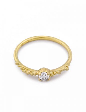 Claw Set Granulation Ring – Diamond