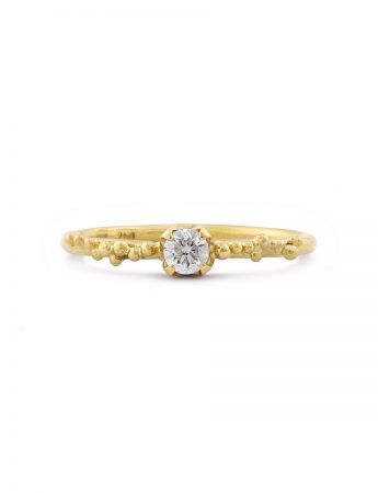 Claw Set Granulation Ring – Diamond