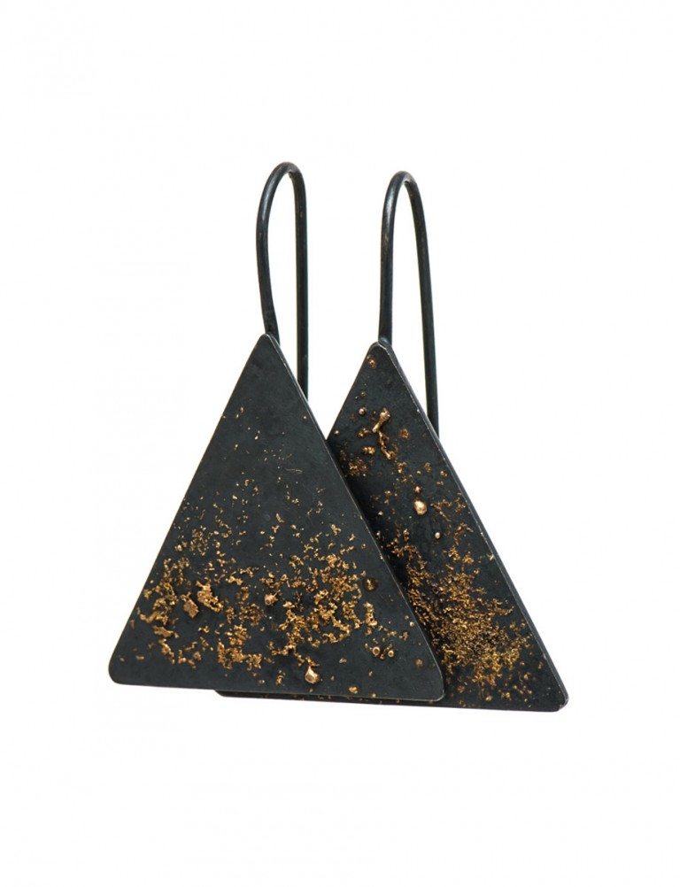 Galaxy Triangle Hook Earrings