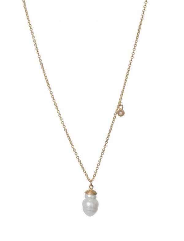 North Star Pearl Pendant Necklace