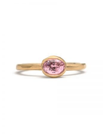 Oval Pink Sapphire Ring