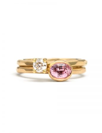 Oval Pink Sapphire Ring