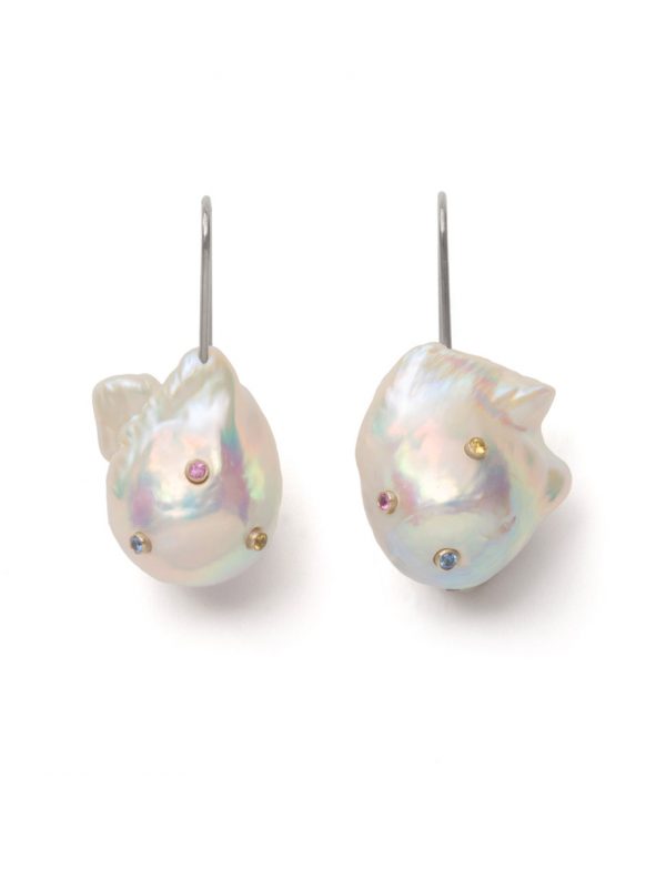 Pearl & Sapphire Euphoria Earrings