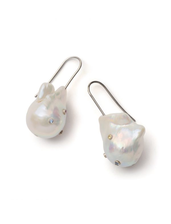 Pearl & Sapphire Euphoria Earrings