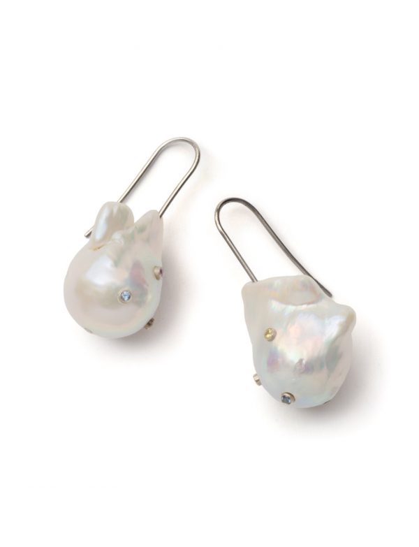 Pearl & Sapphire Euphoria Earrings