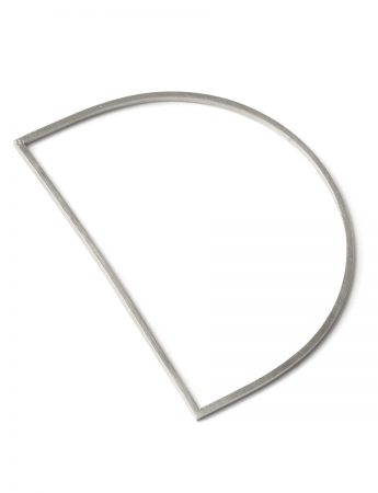 Fine D Bangle – Silver