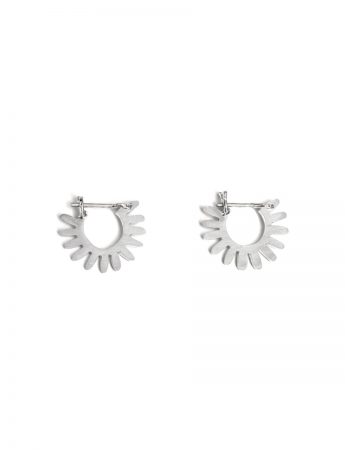 Small Whirlpool Hoop Earrings – Silver