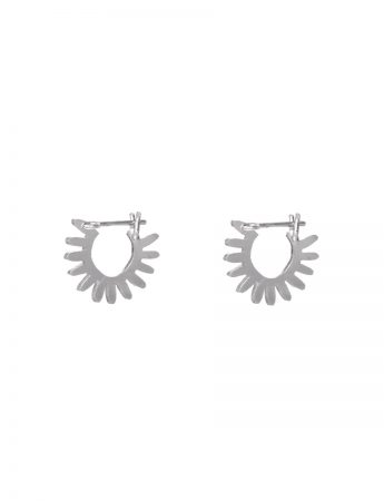 Small Whirlpool Hoop Earrings – Silver