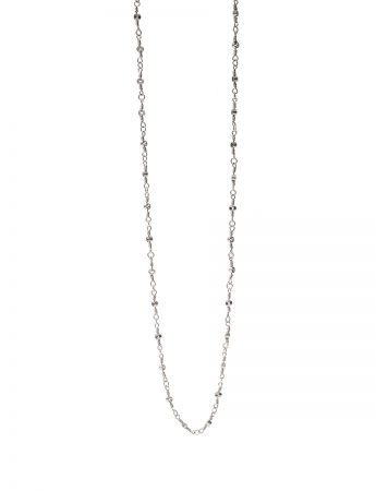 Long Swivel Chain Necklace – Silver