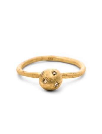 Neru Ball Ring – Gold & Diamonds