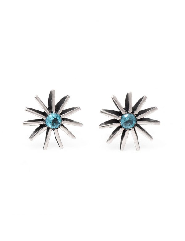 Large Radiant Star Earrings – Topaz