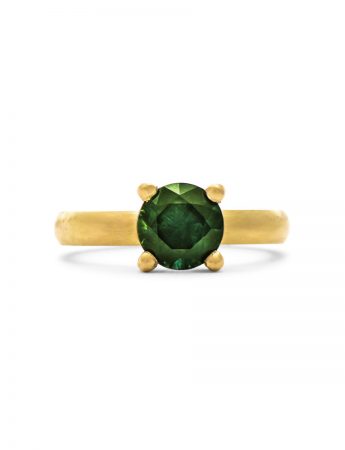 Solitaire Parti Sapphire Ring