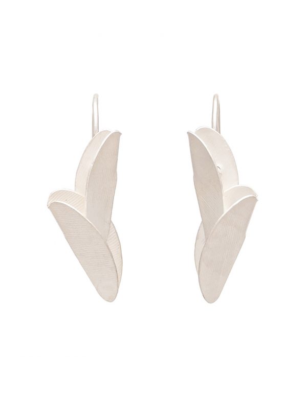 Small Bird of Paradise Earrings – Silver