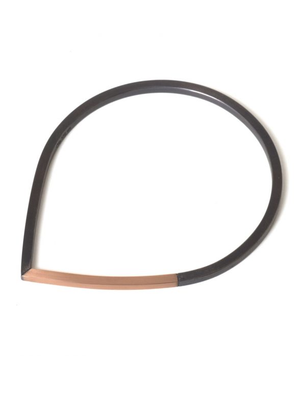 Descend Bangle – Rose Gold & Black