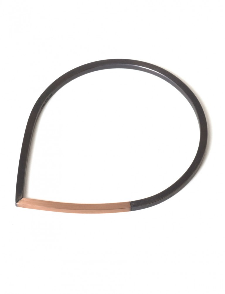 Descend Bangle – Rose Gold & Black