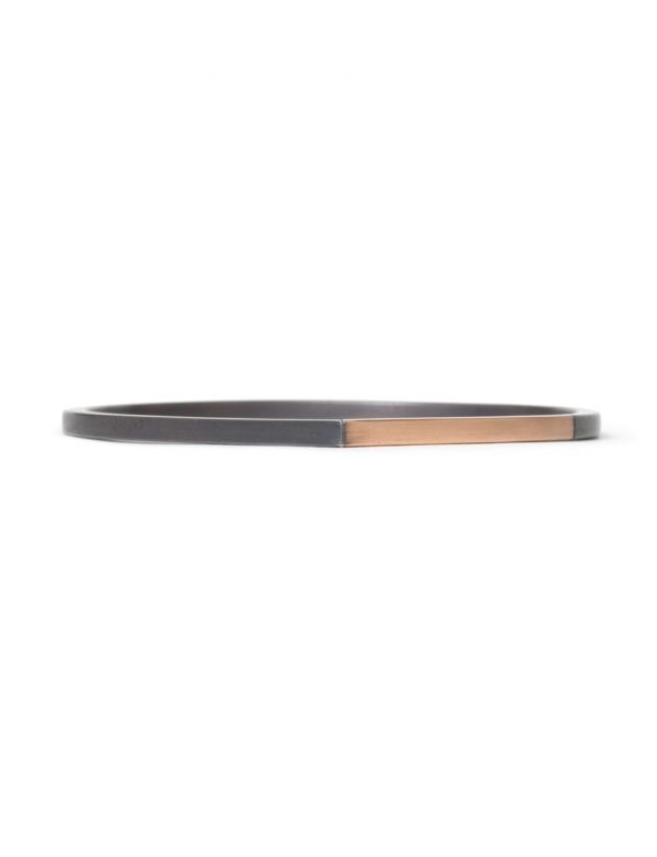 Descend Bangle – Rose Gold & Black