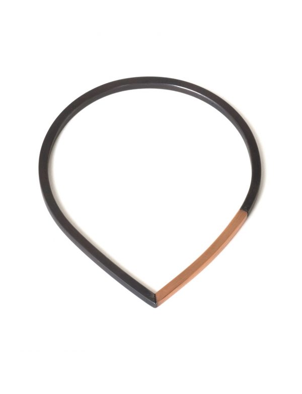 Descend Bangle – Rose Gold & Black