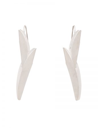 Long Bird of Paradise Earrings – Silver