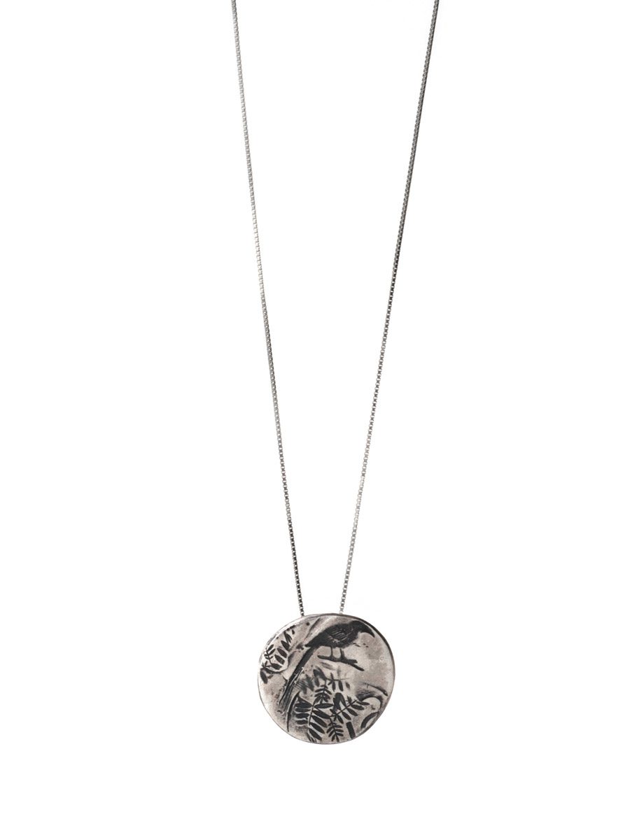 Large silver 2024 pendant necklace