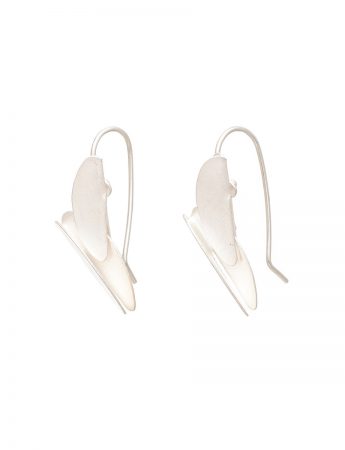 Small Bird of Paradise Earrings – Silver