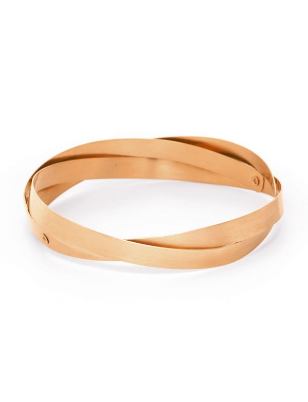 Twist Bangle – Rose Gold