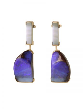 Ultraviolet Earrings – Agate & Opal