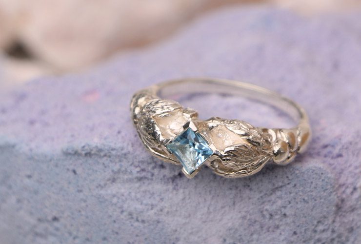 Botanica topaz ring by Rachael Laura Gorman, $750