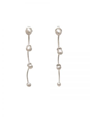 Gouttes Earrings – Bleached Silver
